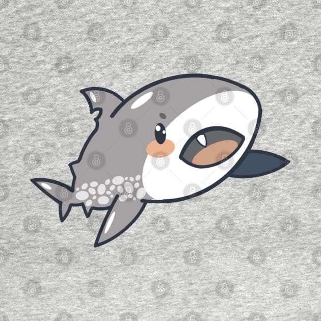 Kawaii baby shark growing his tooth by Alegra Stoic